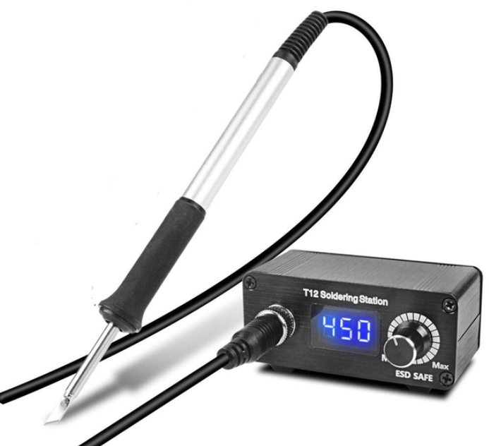 Паяльная станція HandsKit T12 з дисплеєм копактна але потужна