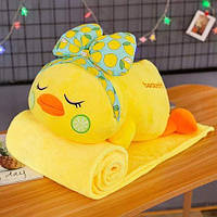 Плед з іграшкою Качечка 110х160 жовтий (1020063)