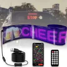 Гнучкий світлодіодний екран LED Matrix Panel RGB 120 на 595 мм WiFi управління через додаток, фото 4