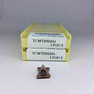 TCMT090204 LF6018 DESKAR (Сталь, Нержавіюча сталь) Твердосплавна пластина, фото 1