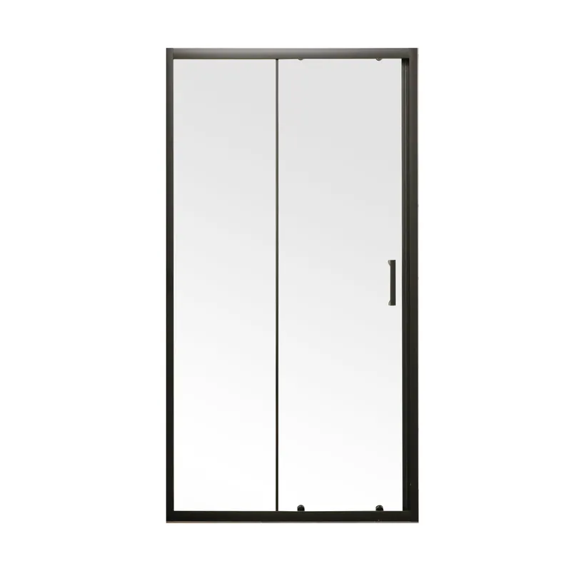 Двері в нішу Mixxus Premium DIVERSE SD01-140x185-TR Black прозоре скло 5мм (MI6878), фото 1