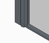 Шторки скляні на ванну Koer SR BS01-80x140-TR-01 прозоре скло 6мм, хром (KR5400), фото 2