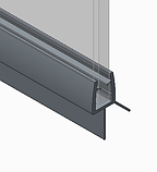 Шторки скляні на ванну Koer SR BS01-80x140-TR-01 прозоре скло 6мм, хром (KR5400), фото 4