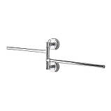 Тримач для рушника поворотний (2 планки) Zerix AFB-0112 (ZX5044), фото 2