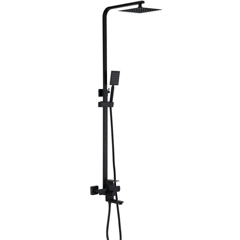 Душова колона із змішувачем Zerix KUB 009-J чорна (ZX4760), фото 1