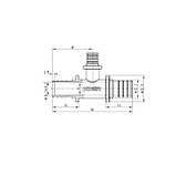 Тройник переходный Koer KA.T25-16-25 - 25(3.5mm) x 16(2.2mm) x 25(3.5mm) (KR4890), фото 5