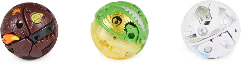Бакуган набір із 3 шт Bakugan Starter 3- Pack Special Attack Nillious Titanium Dragonoid Bruiser Spin Master, фото 4