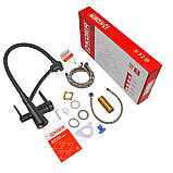 Кухонний змішувач з силік. виливом і вих. для питної води KOER KB-72003-05 (KR3376), фото 3