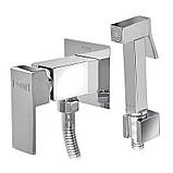 Змішувач для гігієнічного душу Haiba Kubus 002 (Inner) (HB3950), фото 3