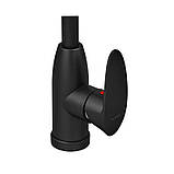 Змішувач для кухні Plamix Cezar-011-B SET Matte black (з підведенням) (PM0668), фото 7