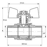 Кран кульовий Koer 3/4" ШШМ (KR.219) (KR0158), фото 2
