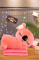 Плед з іграшкою Коала 110х160 рожева (1017434)