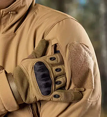 Комплект одягу SoftShell софтшел Gwild Койот на флісі розмір 3XL+ Черевики Cyclope Койот з автошнурівкою, фото 5