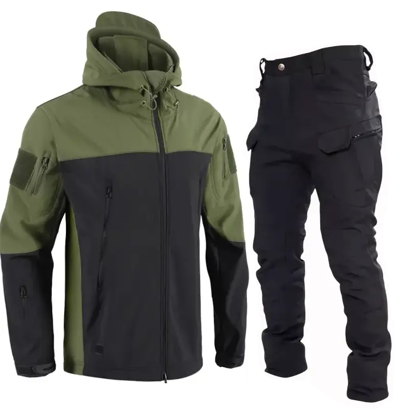 Костюм софтшел Gman Олива із чорним штанами Soft Shell на флісі М