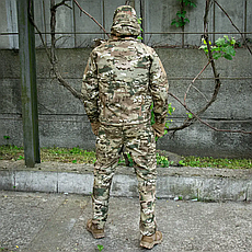 Утеплений костюм Soft Shell TACTICAL VANGUARD мультикам з бойовою рубашкою Han Wild Multicam розмір XL, фото 3