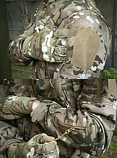 Утеплений костюм Soft Shell TACTICAL VANGUARD мультикам з бойовою рубашкою Han Wild Multicam розмір XL, фото 5