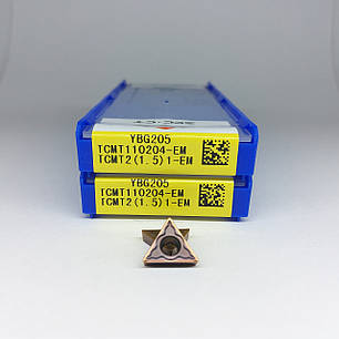 TCMT110204-EM YBG205 ZCC.CT (Нержавіюча сталь) Твердосплавна пластина, фото 1