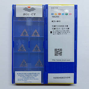 TCMT110204-EM YBG205 ZCC.CT (Нержавіюча сталь) Твердосплавна пластина, фото 2