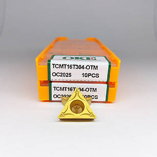 TCMT16T304-OTM OC2025 OKE (Сталь) Твердосплавна пластина, фото 1