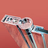 Шторки скляні на ванну Koer SR BS01-80x140-TR-01 прозоре скло 6мм, хром (KR5400), фото 5