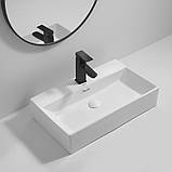 Раковина підвісна Mixxus Premium QUADRO-0206 600х360х130mm з отвором під змішувач та переливом (MP6509), фото 8