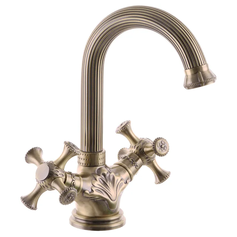 Змішувач для умивальника (колір: бронза) Ledeme LM1191C (LL1317), фото 1