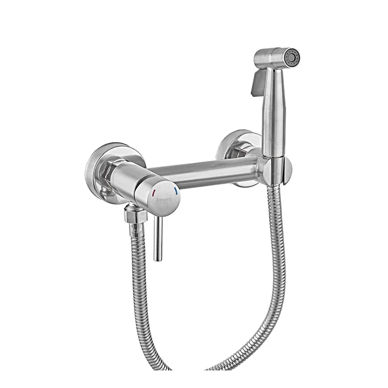 Змішувач для гігієнічного душу Armata SUS-222 (з лійкою) з нерж.сталі  (CH6489), фото 1