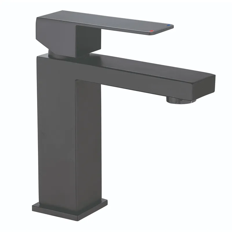 Змішувач для умивальника Mixxus KUB-001-Heavy Graphite з нерж. ст. (MI6349), фото 1