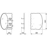 Дзеркало настінне Zerix SOLO MOZ01-48x68x10 асиметричне з 3-ма полицями (ZX5624), фото 3