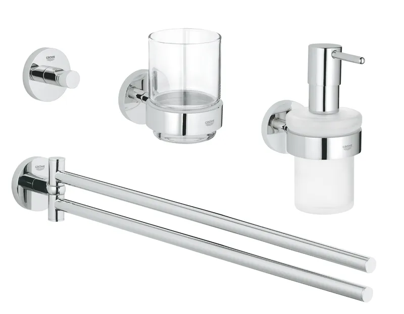 Набір аксесуарів 4 в 1 Grohe Essentials New (40846001), фото 1