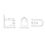 Біде підвісне Mixxus Premium Ellipse-0501 495x365x325mm (MP6469), фото 2