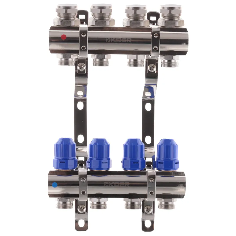 Колекторний блок з термостатіч. клапанами Koer KR.1100-04 1"x4 ways (KR2630), фото 1