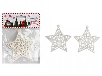 Ялинкова прикраса "Ажурні зірки" 2шт 1060_DSCN G-Rich