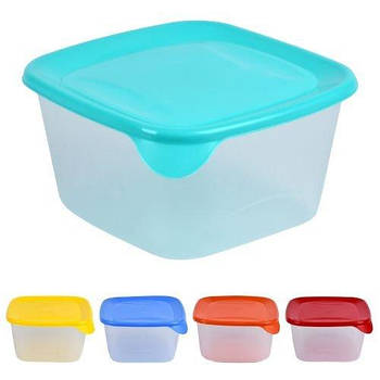 Контейнер харчовий прозорий "Каскад" 1.2л 14*14*8.2см PB-065 G-Rich