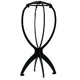 Підставка під перуку чорну розбірна пластикова 35 см ширина 17 см, фото 2