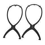 Підставка під перуку чорну розбірна пластикова 35 см ширина 17 см, фото 9