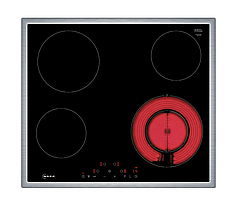 Электрическая варочная плита Neff T16SDF9R0, N 70, 60 см, черный, с рамой