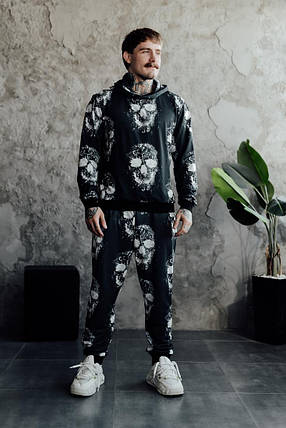 Весняний костюм худі штани з принтом, фото 1