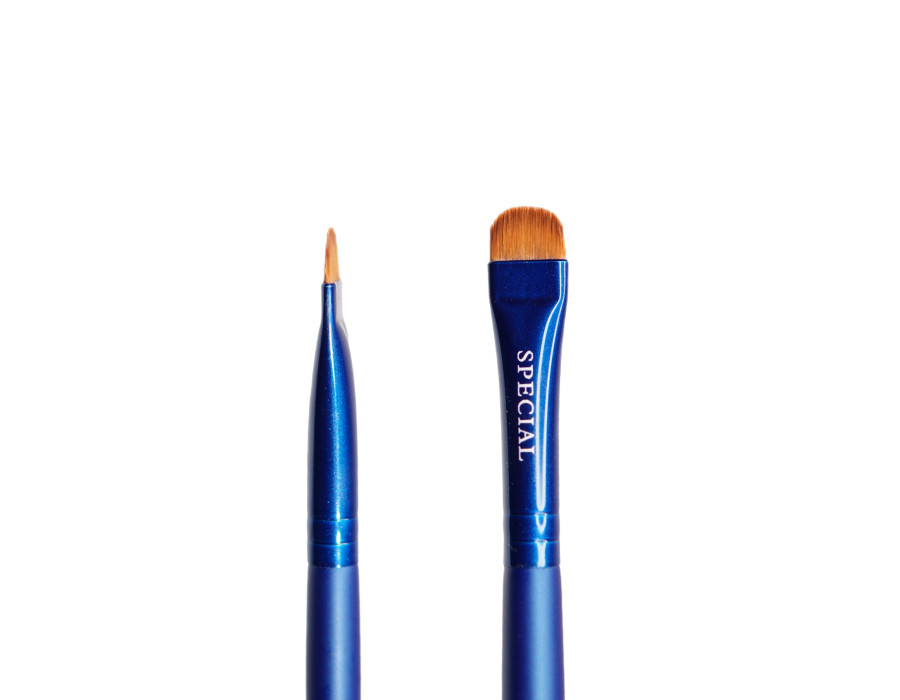 Пензель для дизайну брів Special, округлий плоский