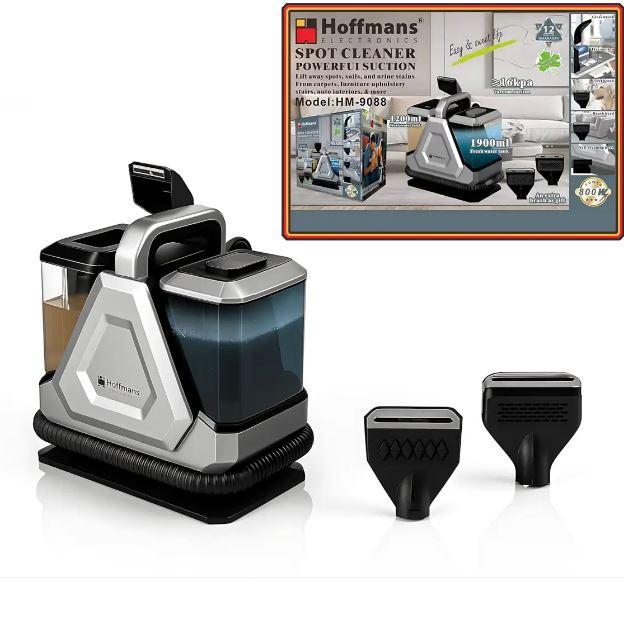 Пароочисник мийний пилосос Hoffmans HM-9088, 800 Вт, 16 кПа, баки 1900/1200 мл, для меблів, килимів, авто