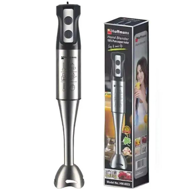 Погружний блендер Hoffmans HM-8023 Ручний блендер з металевою ніжкою 800W з 2 швидкостями
