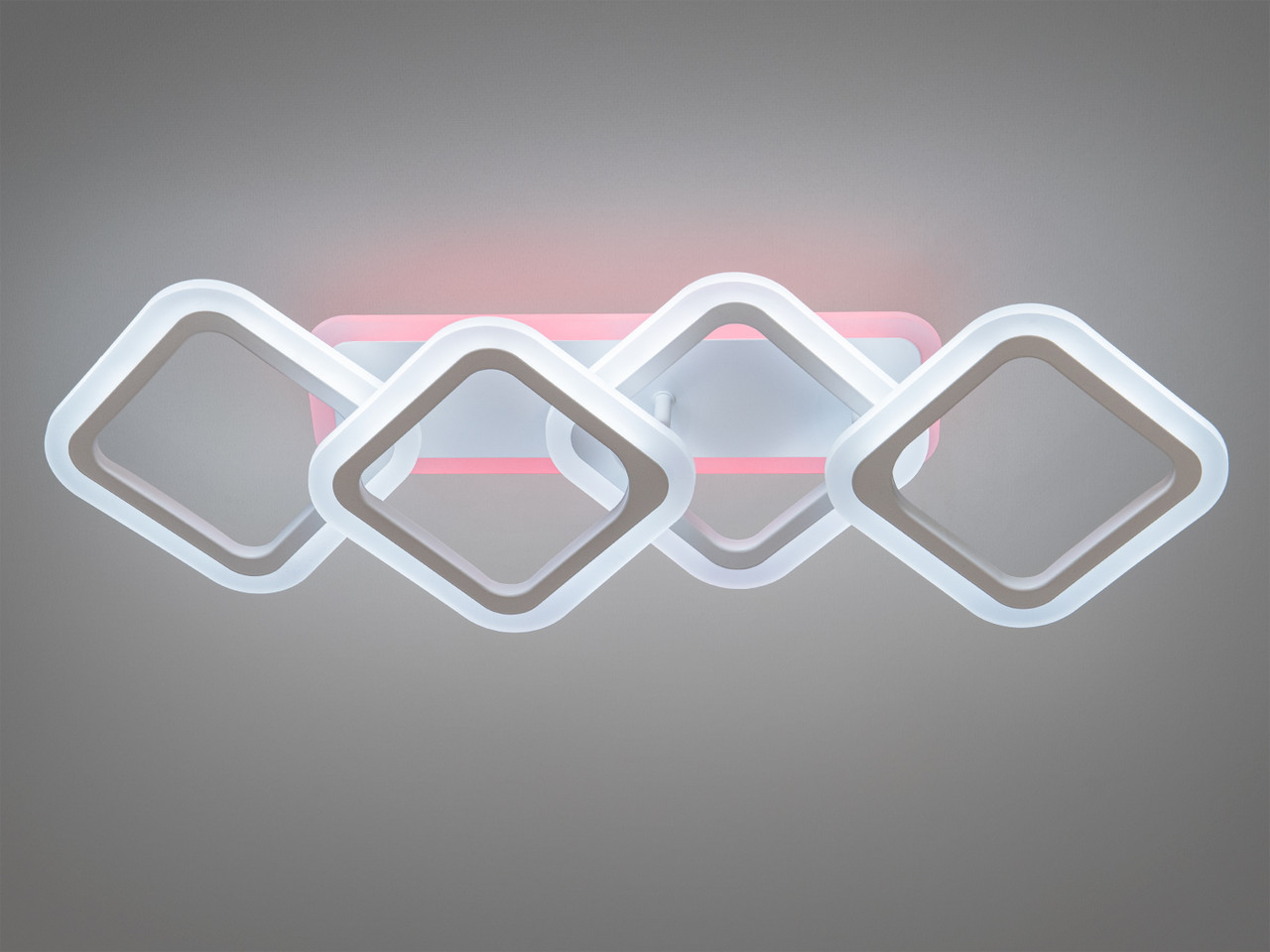 Світлодіодна лютра 8060 біла з пультом для спальні HA8160/2+2WH LED 3color dimmer