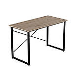 Стіл письмовий Дейв Ferrum-decor 750x1000x600 Чорний метал ДСП Дуб Сан-Марино 32 мм (FRD-106470), фото 5