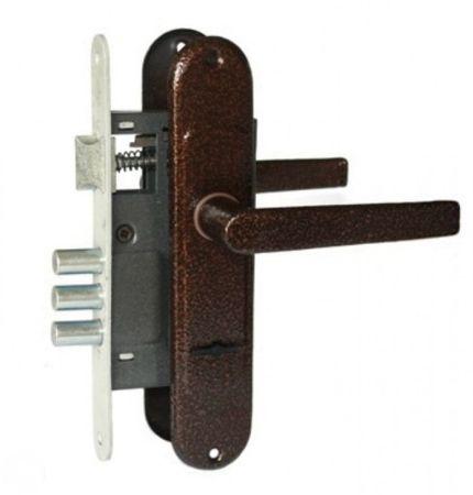 Замок врізний Тандем ЗВ-6-3Р медь, фото 1