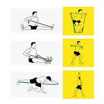 Стрічка-еспандер Cornix Flat Band 200 х 15 см для спорту та реабілітації 25 кг XR-0084 Poland, фото 5