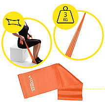 Стрічка-еспандер Cornix Flat Band 200 х 15 см для спорту та реабілітації 3 кг XR-0246, фото 4