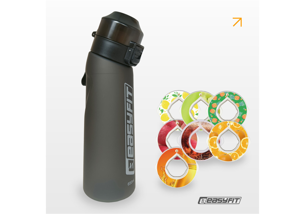 Спортивна пляшка EasyFit Air Up для води зі смаками + 7 капсул, 650 мл