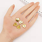 Кулон Серце Метал, Античне Золото, 15x13x3мм, Отвір 3мм, 5 шт, фото 2