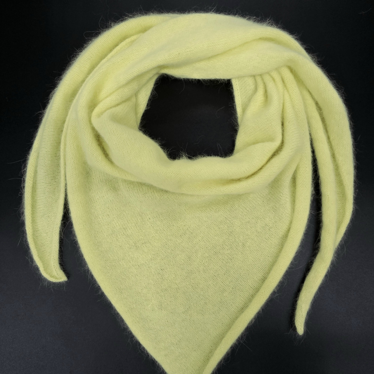 Бактус (хустка) жіночий зимовий БРЕДЛІ (ангора+ПА) ODYSSEY One size Лимон 14508, фото 1