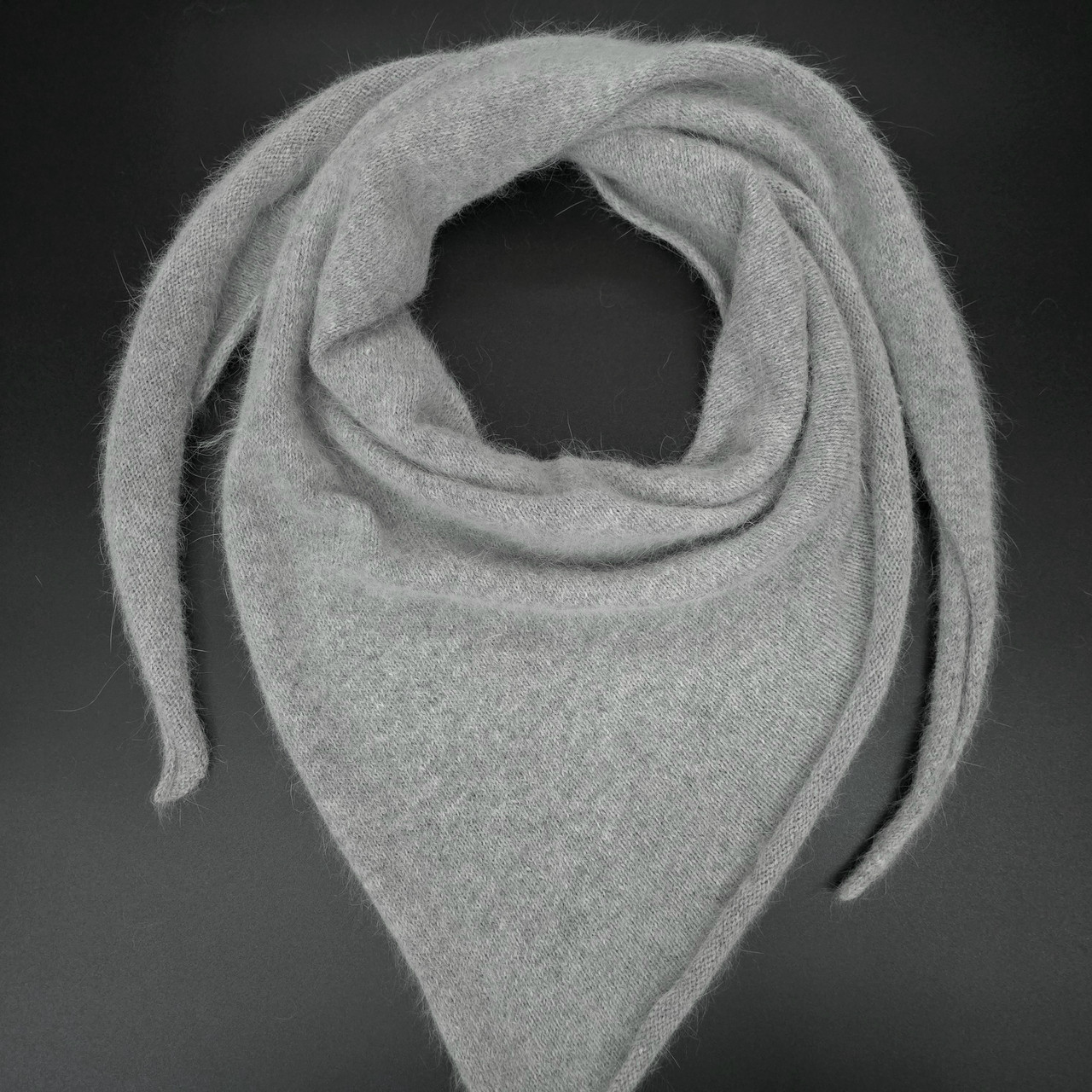 Бактус (хустка) жіночий зимовий БРЕДЛІ (ангора+ПА) ODYSSEY One size Сірий 12558, фото 1